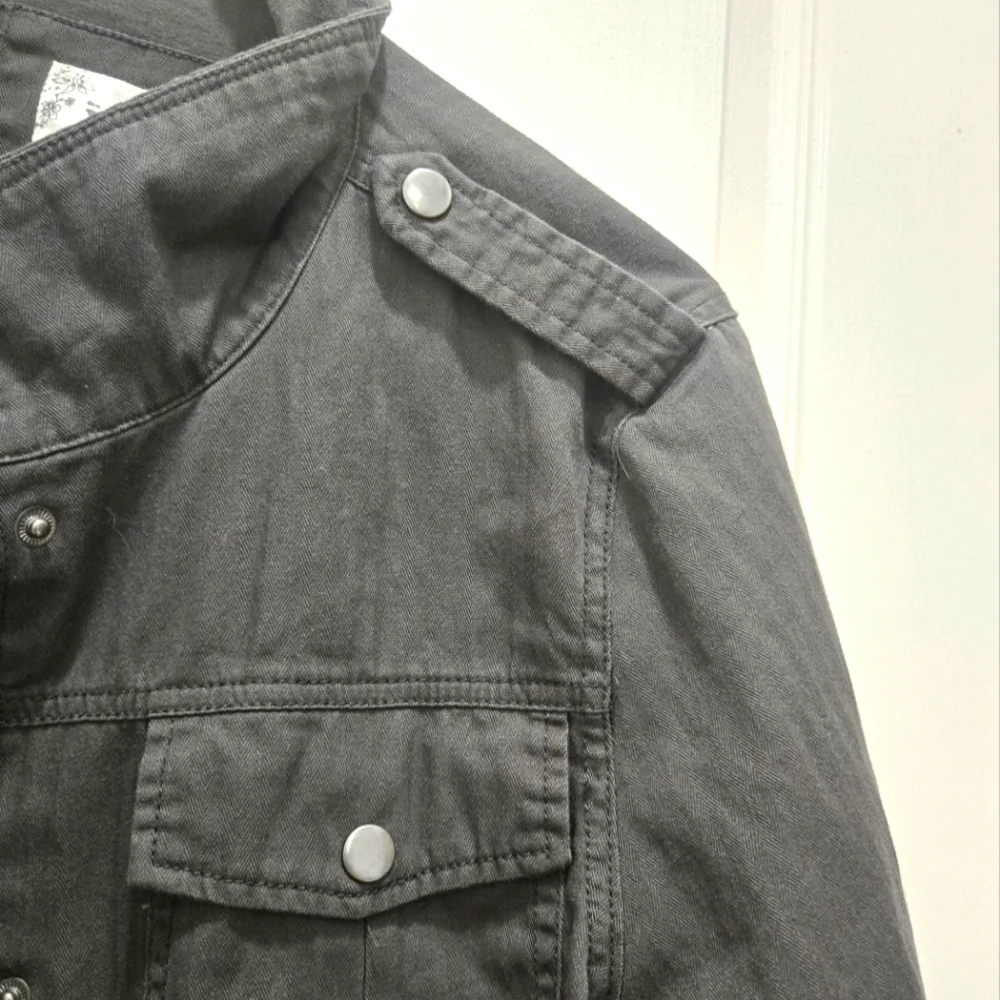 Dark Gray Denim Jacket - Picture 3 of 5